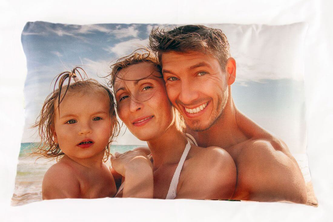 personalisierte Kissen mit Familienfoto